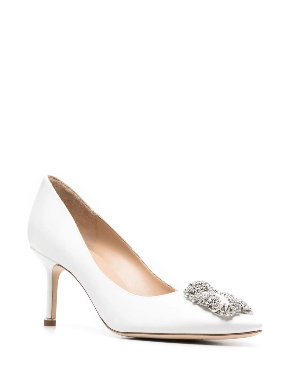 Manolo Blahnik - 70mm Hangisi Crystal-buckle Pumps