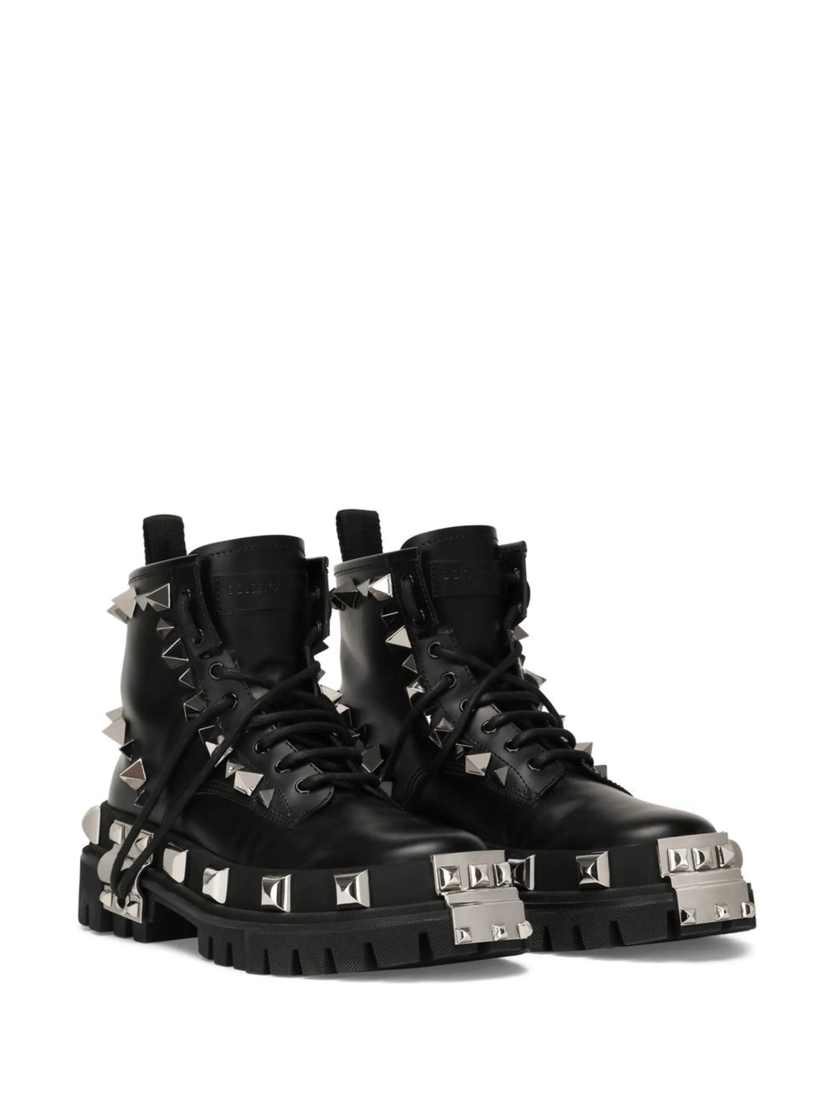 Dolce & Gabbana - Stud-detailed Lace-up Boots