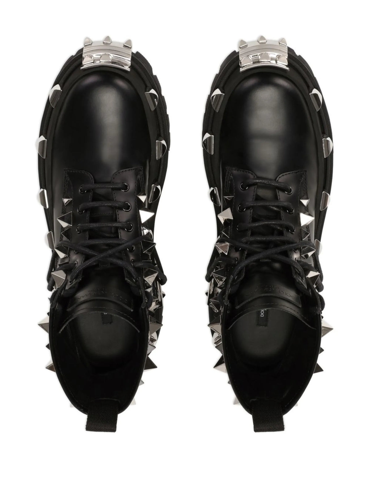 Dolce & Gabbana - Stud-detailed Lace-up Boots