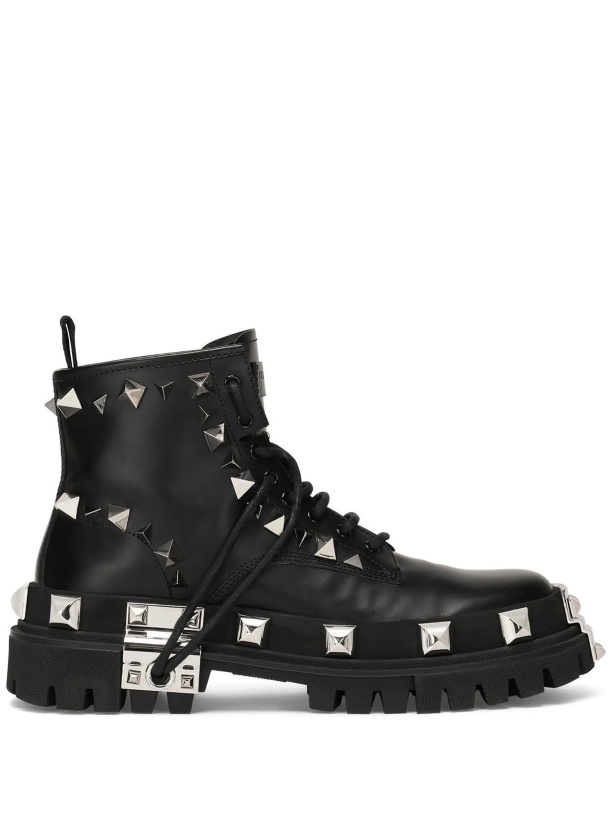 Dolce & Gabbana - Stud-detailed Lace-up Boots