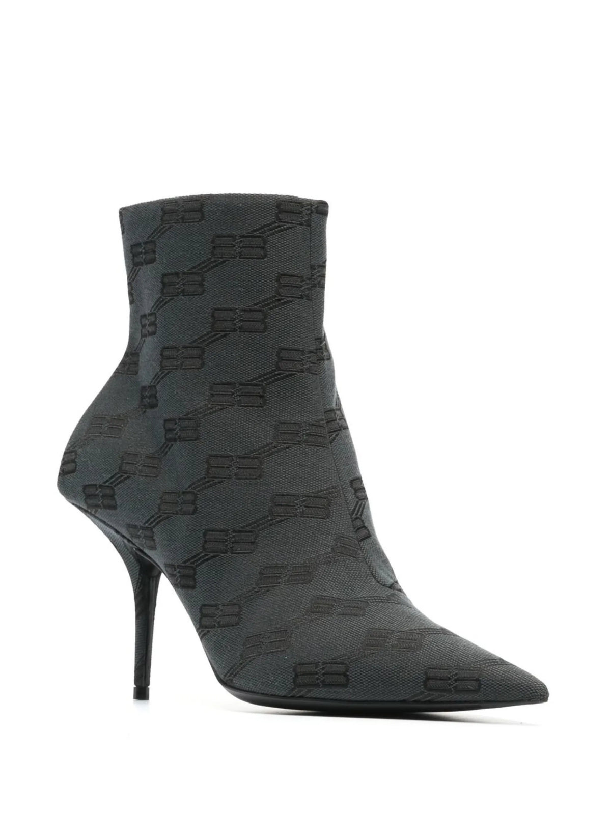 Balenciaga - Monogram-print Ankle Boots