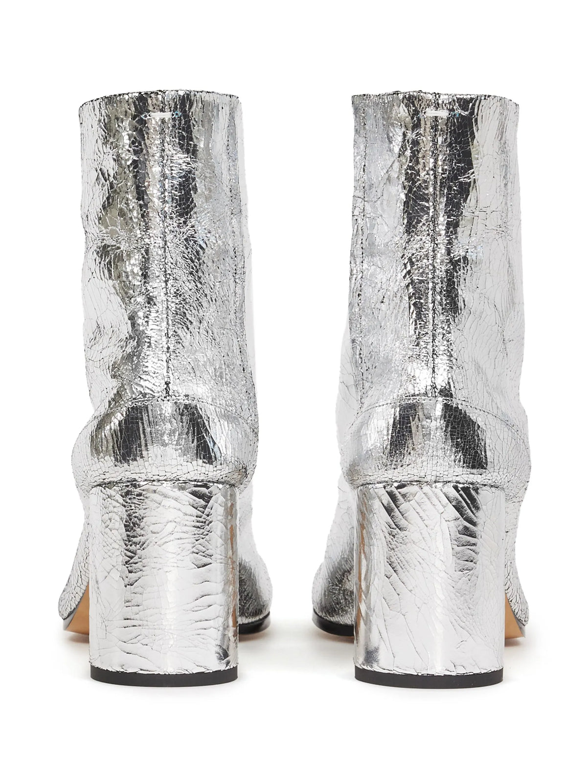 Maison Margiela - Tabi 80mm Mirror-effect Ankle Boots