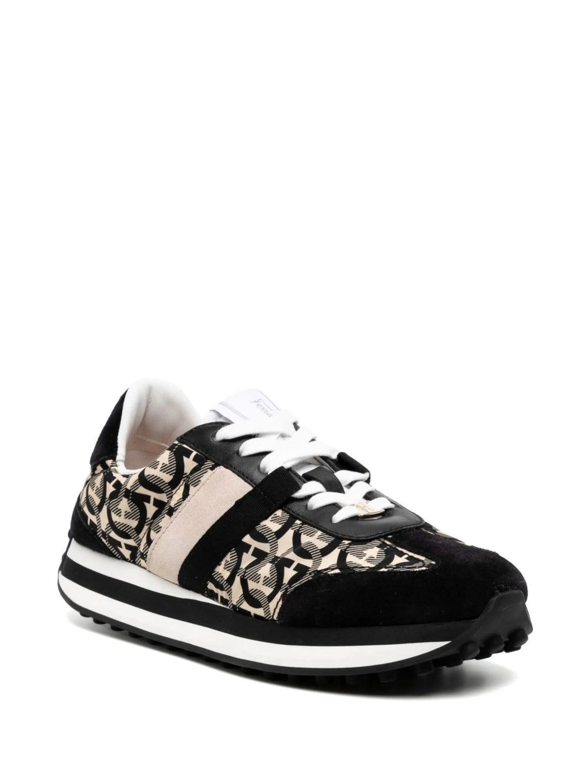 Ferragamo - Gancini-print Low-top Sneakers