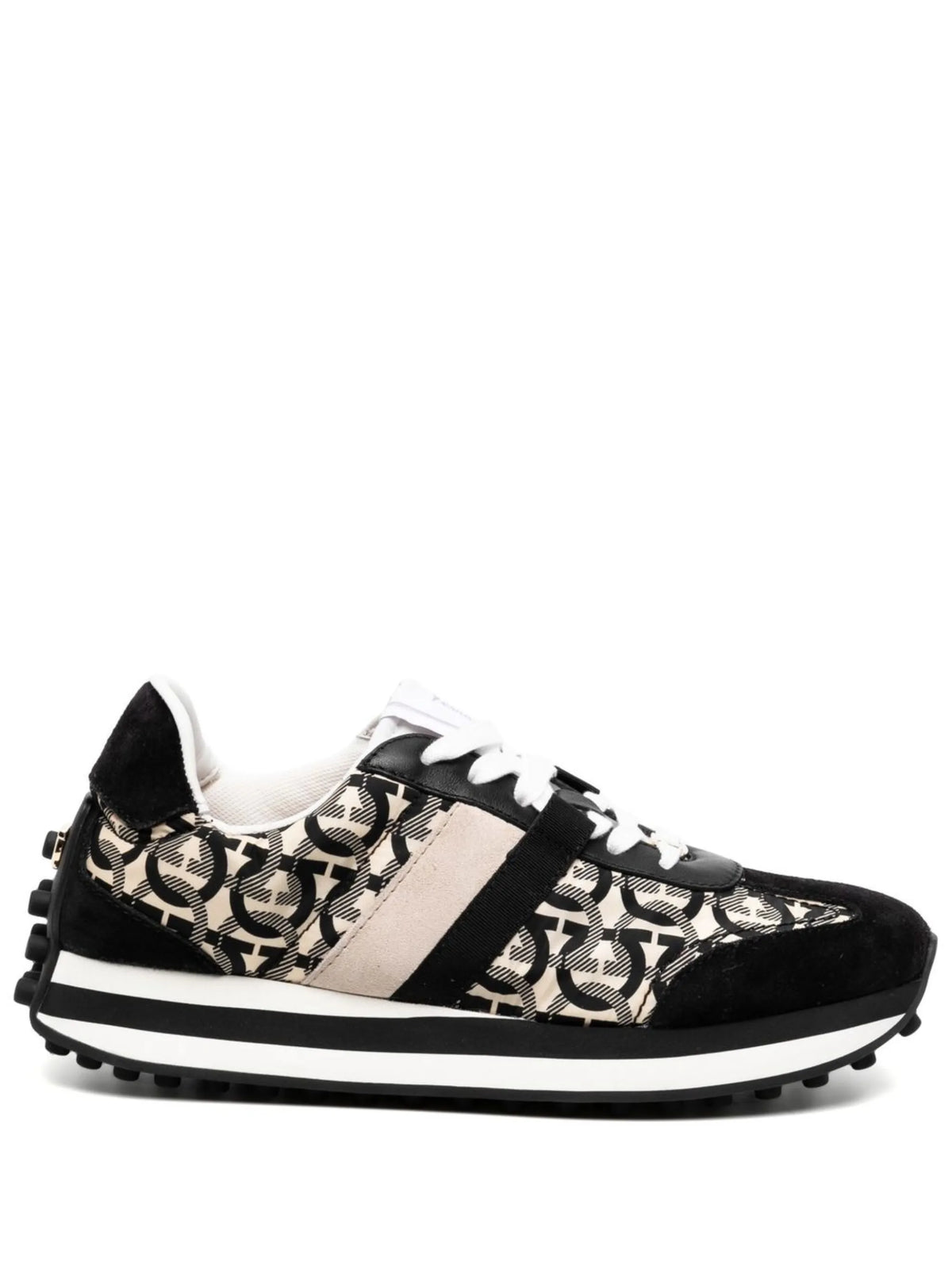 Ferragamo - Gancini-print Low-top Sneakers