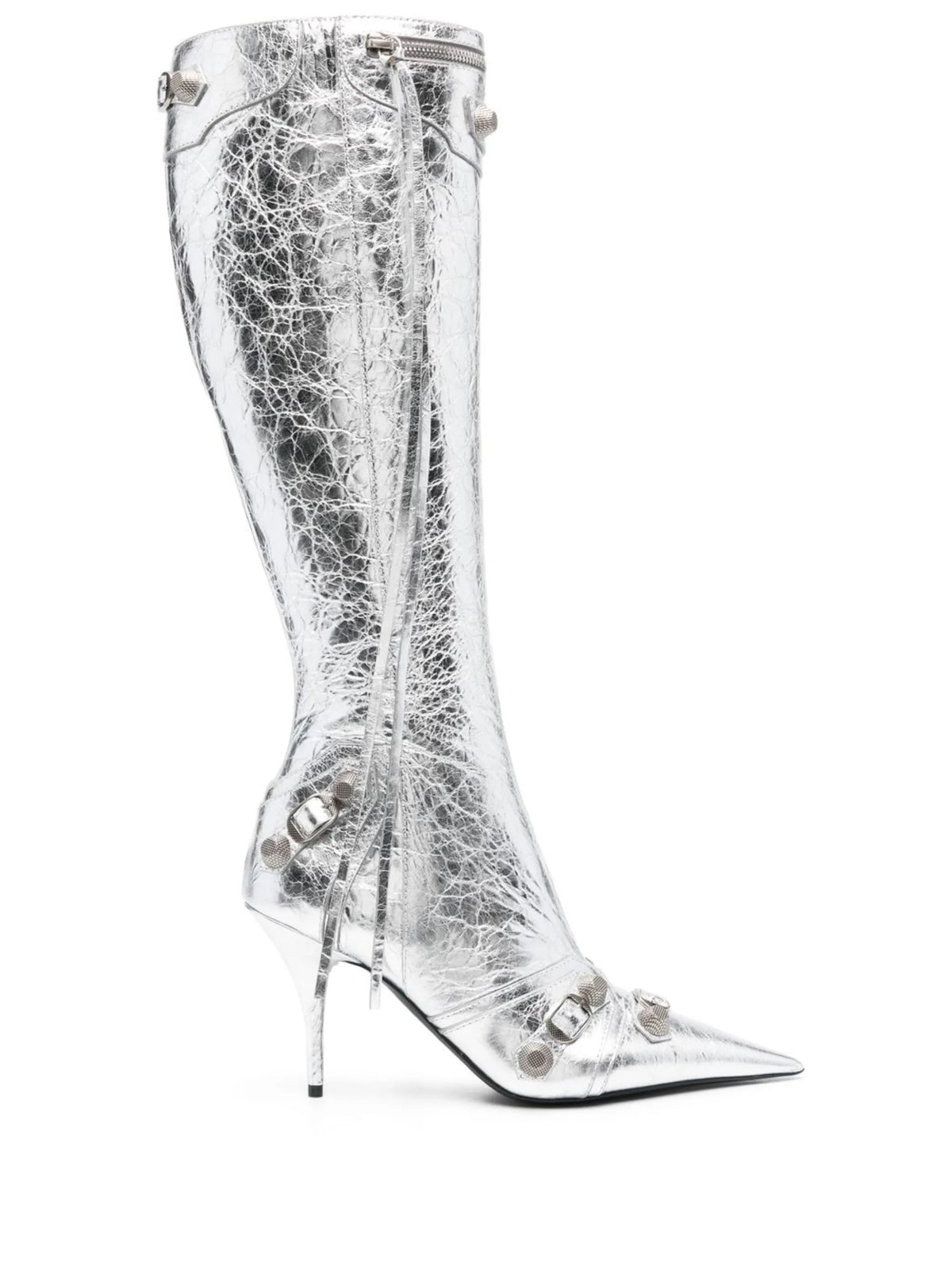 Balenciaga - Cagole 90mm Metallic Leather Boots
