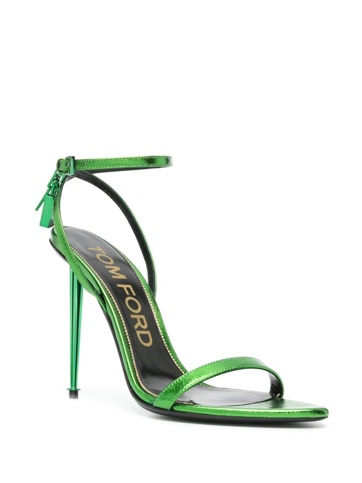 Tom Ford - Padlock 120mm Metallic-leather Sandals