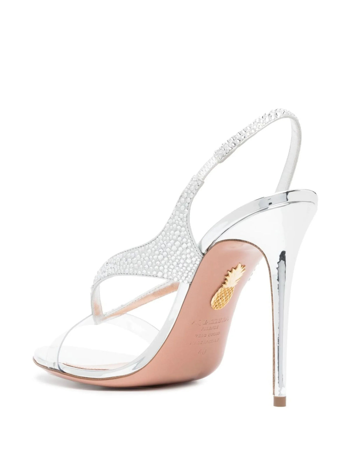 Aquazzura - Izzy 105mm Crystal-embellished Slingack Sandals