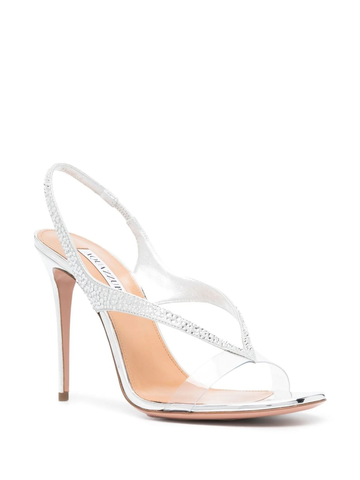 Aquazzura - Izzy 105mm Crystal-embellished Slingack Sandals
