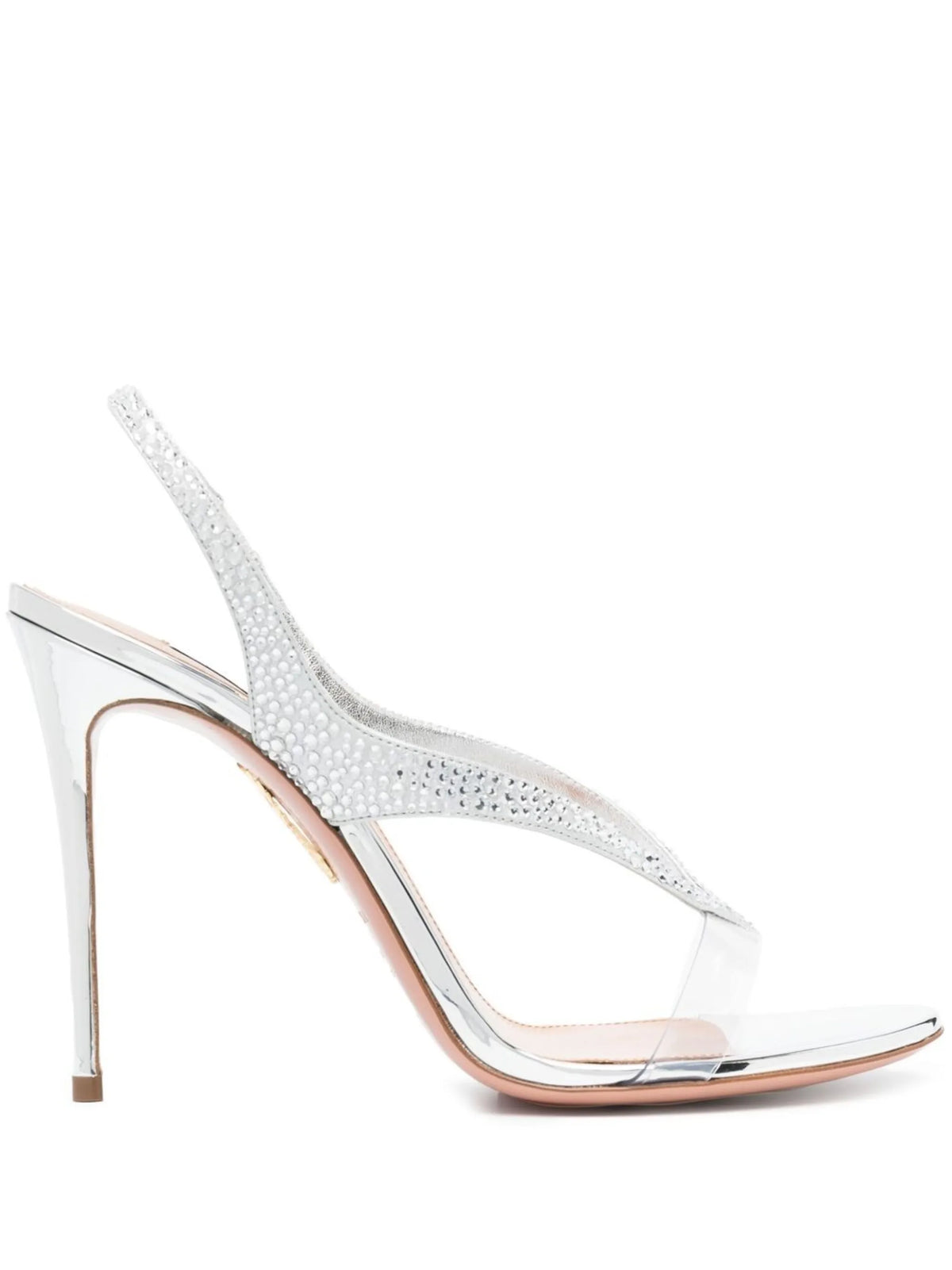 Aquazzura - Izzy 105mm Crystal-embellished Slingack Sandals