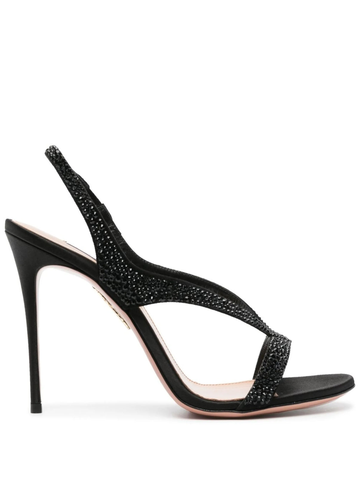 Aquazzura - Izzy 105mm Crystal-embellished Slingback Sandals