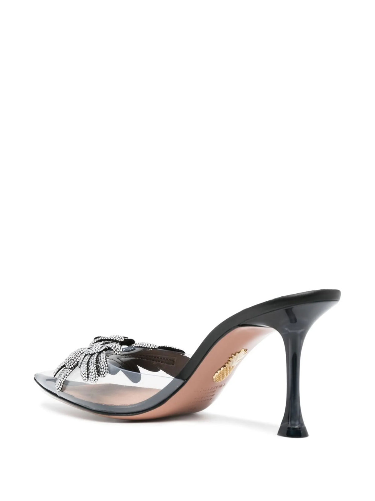 Aquazzura - Galactic Flower 75mm Pointed-toe Mules
