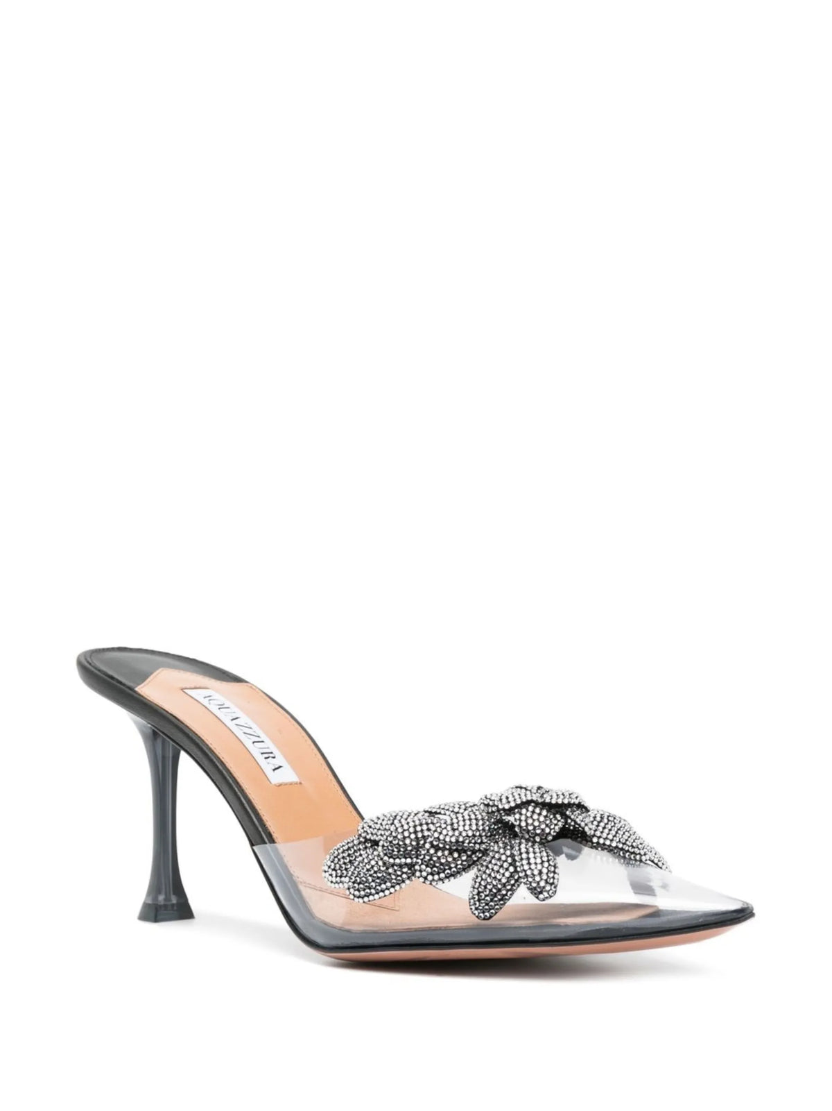 Aquazzura - Galactic Flower 75mm Pointed-toe Mules