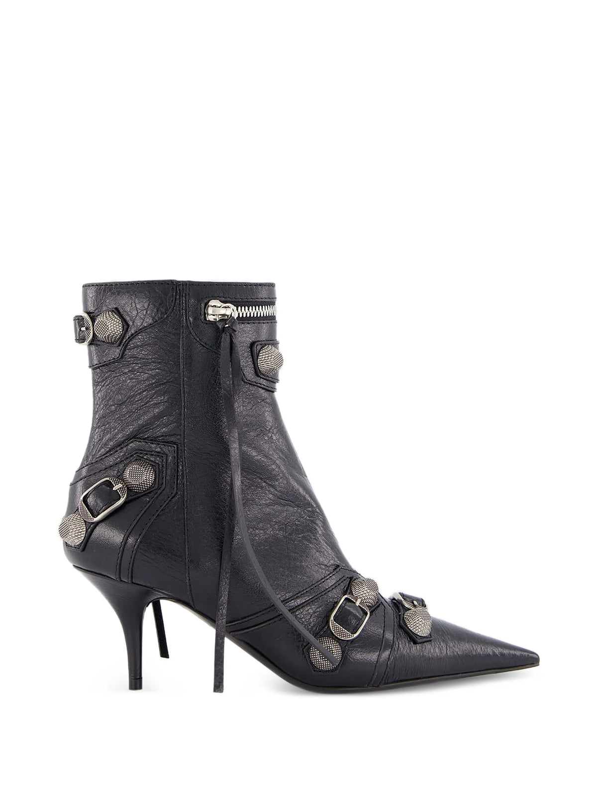 Balenciaga - Cagole Buckle-detail Ankle Boots