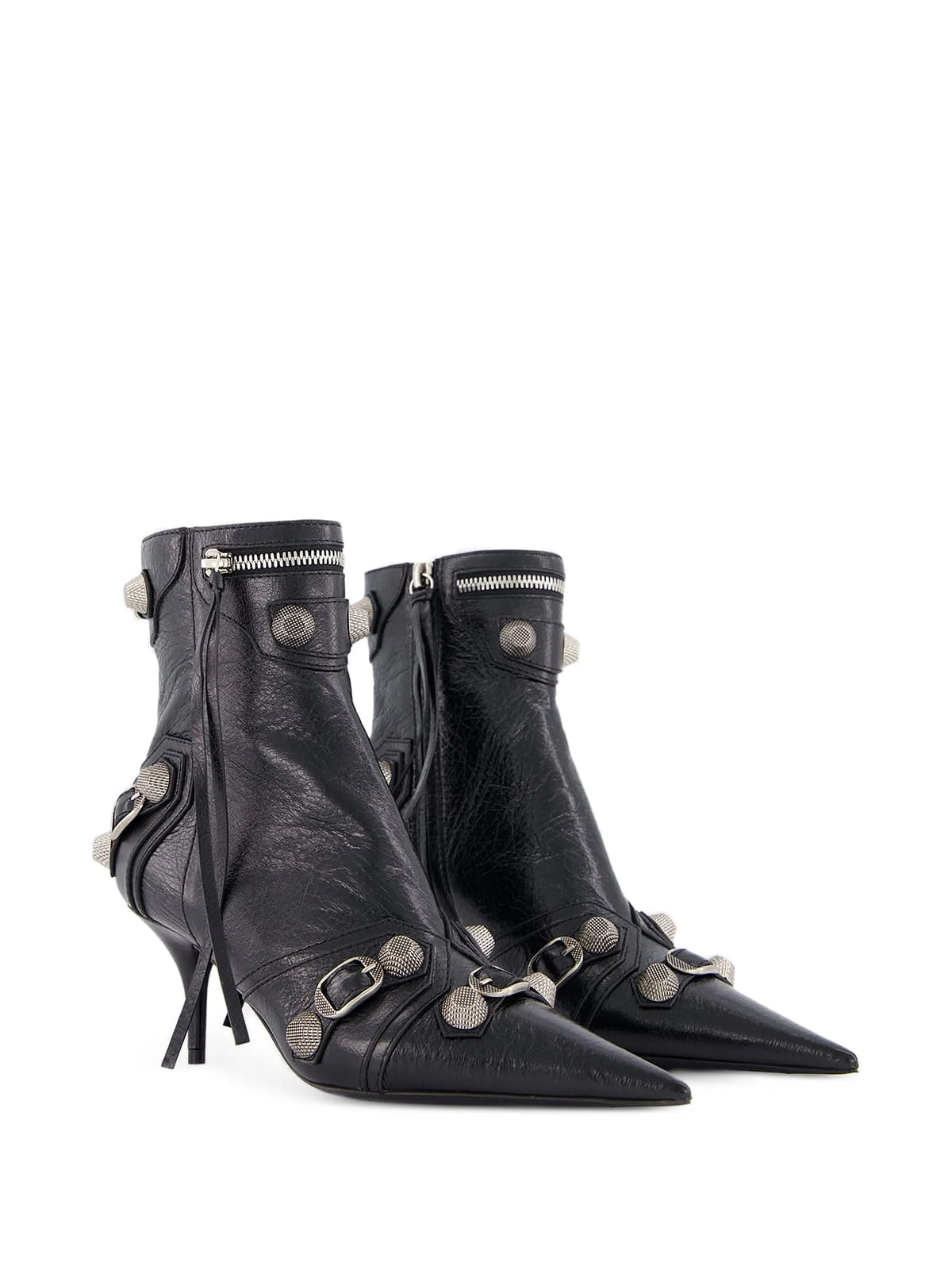 Balenciaga - Cagole Buckle-detail Ankle Boots