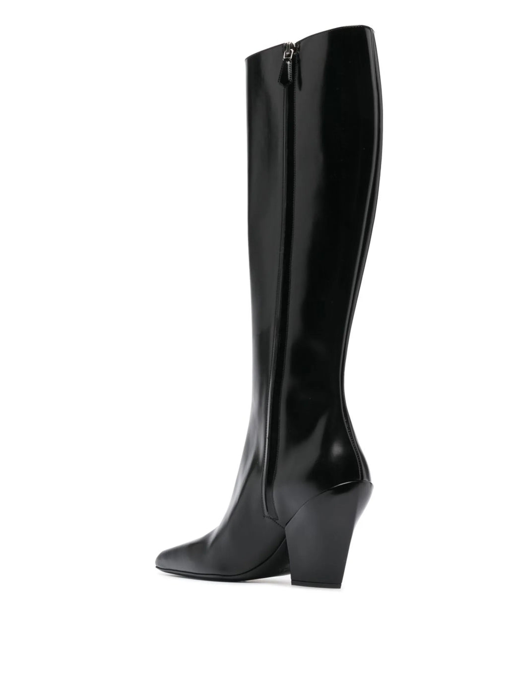 Prada - Block-heel Leather Boots