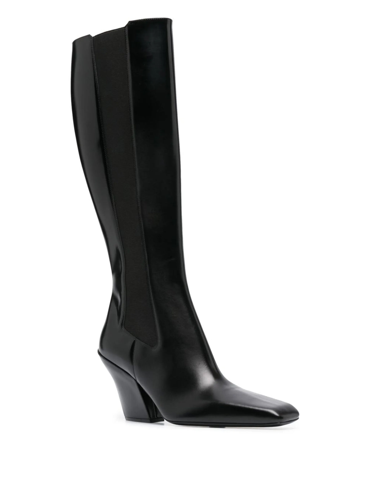 Prada - Block-heel Leather Boots