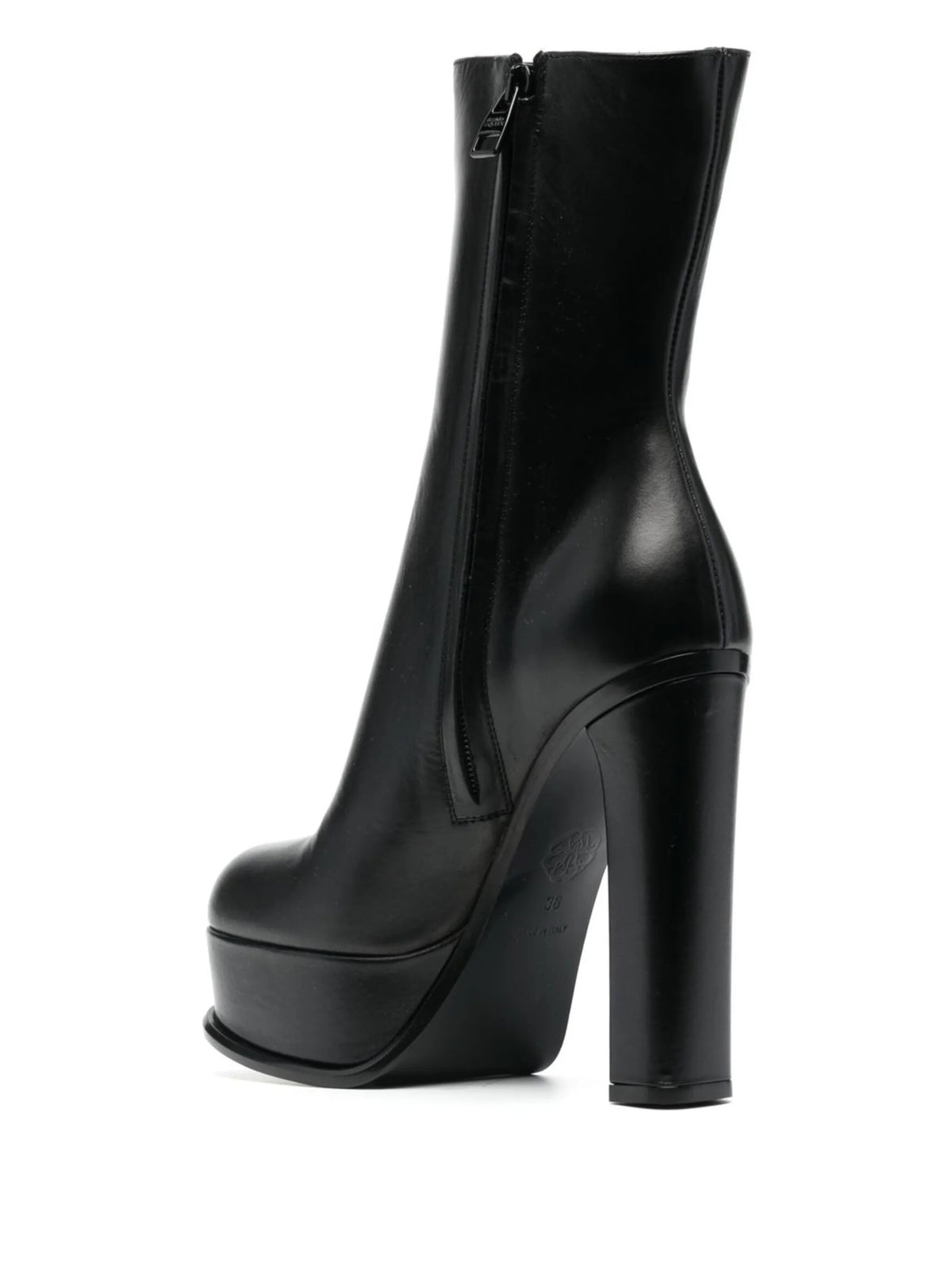 Alexander McQueen - 130mm Platform Leather Boots