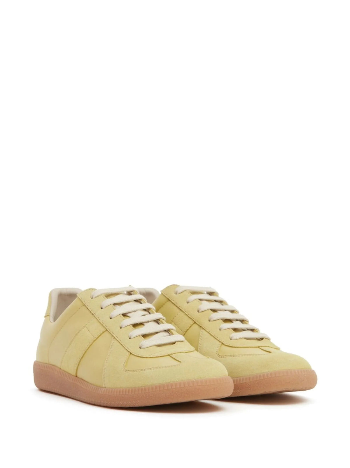 Maison Margiela - Replica Low-top Leather Sneakers - Lemon Yellow