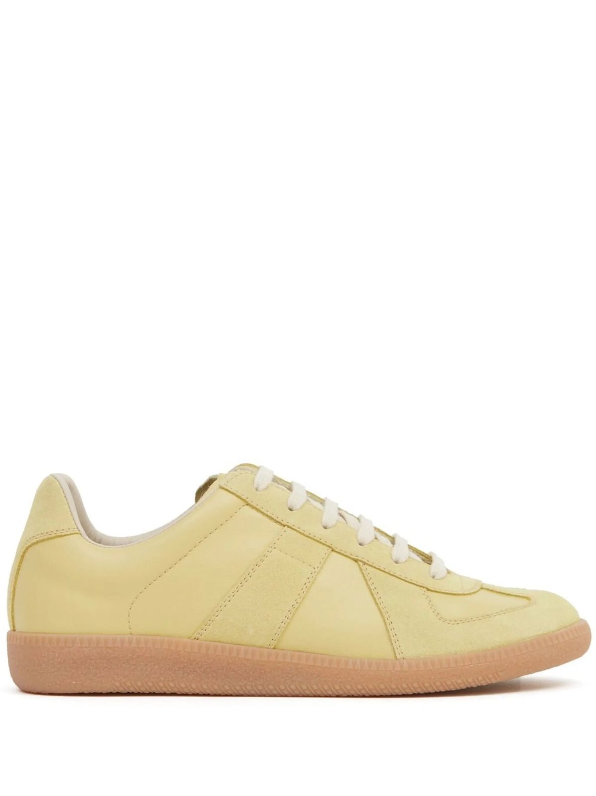 Maison Margiela - Replica Low-top Leather Sneakers - Lemon Yellow