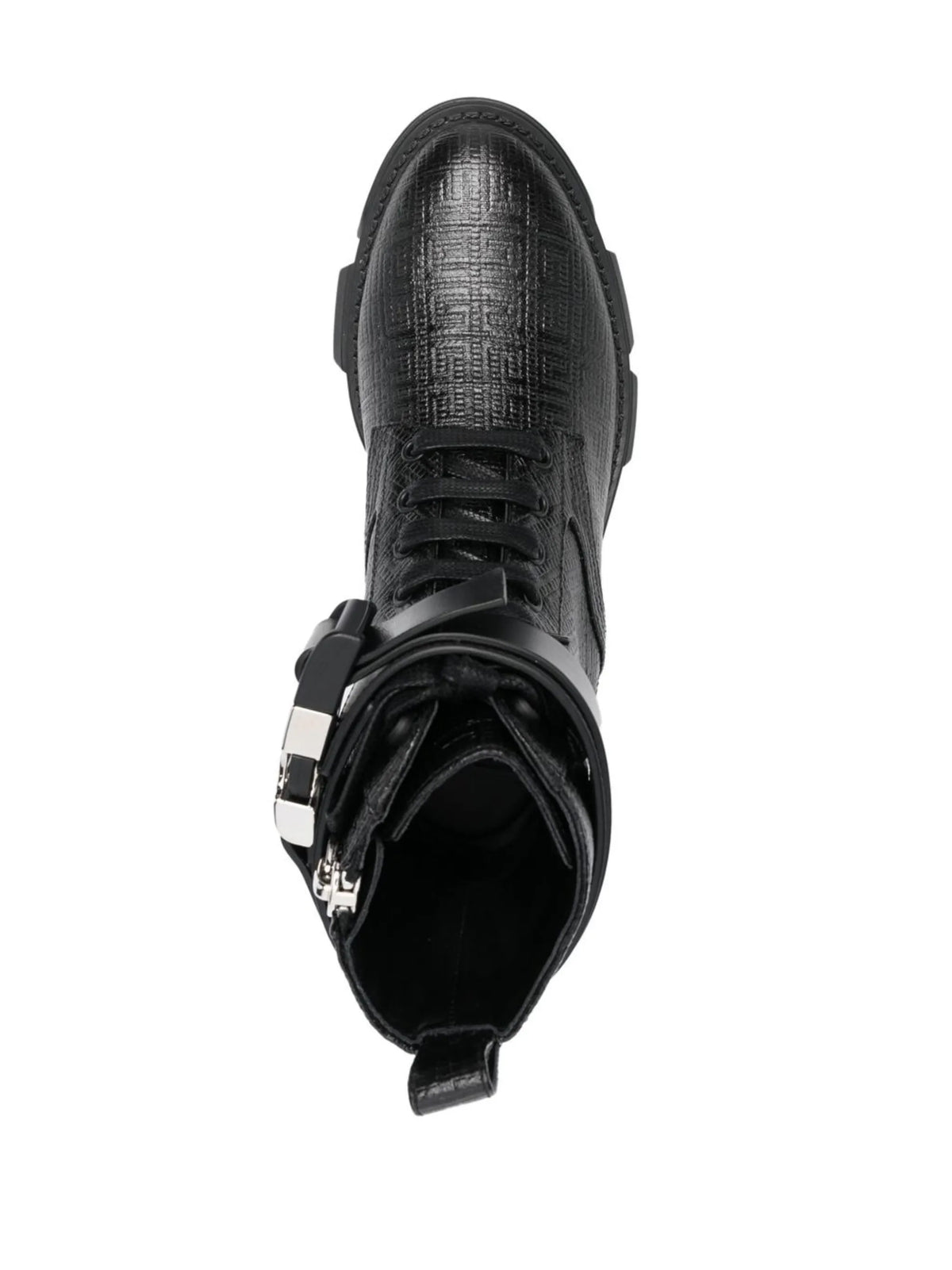 Givenchy - 4G-embossed Leather Ankle Boots
