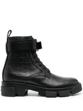 Givenchy - 4G-embossed Leather Ankle Boots