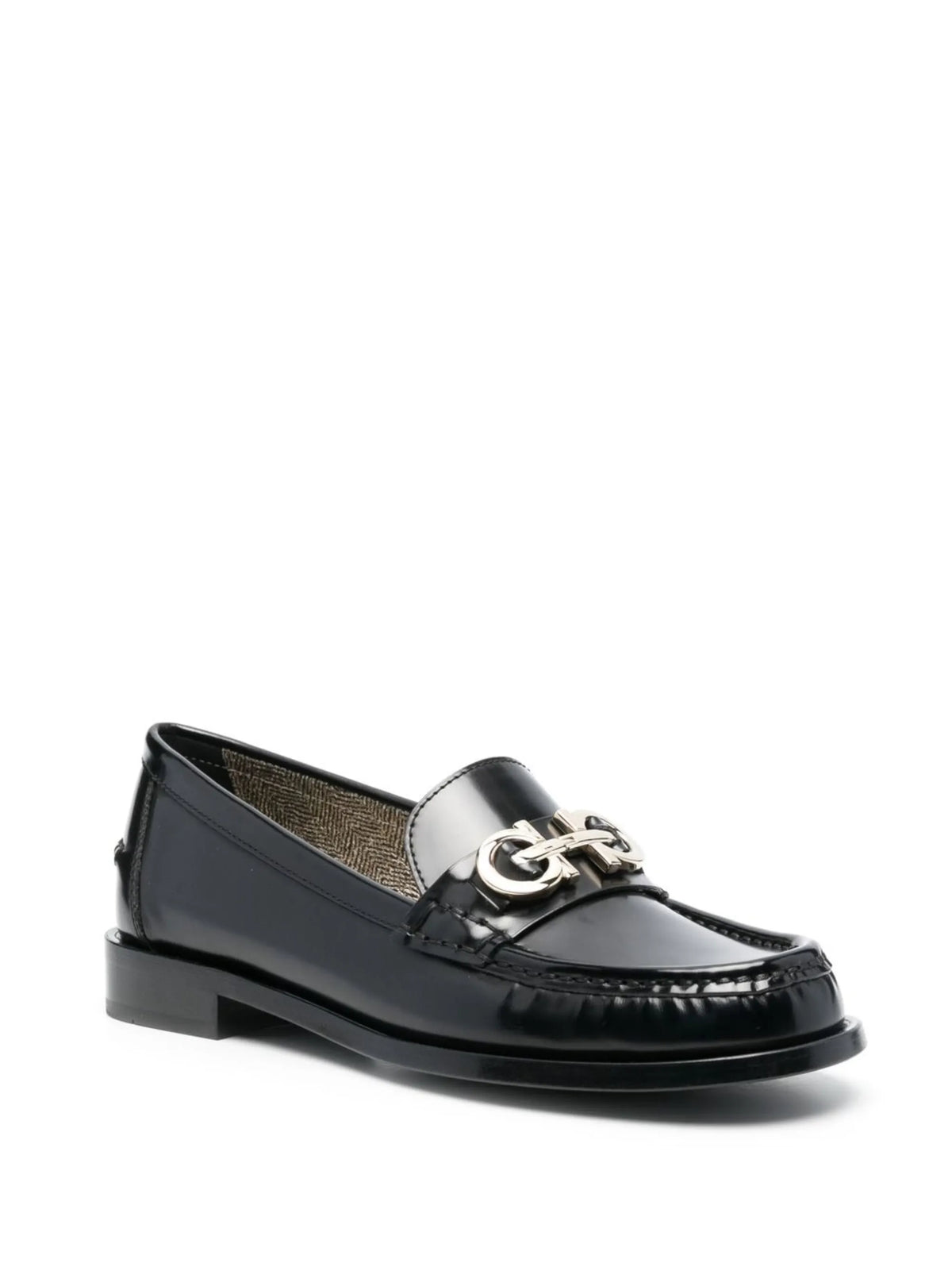Ferragamo - Ofelia Leather Logo Plaque Loafers