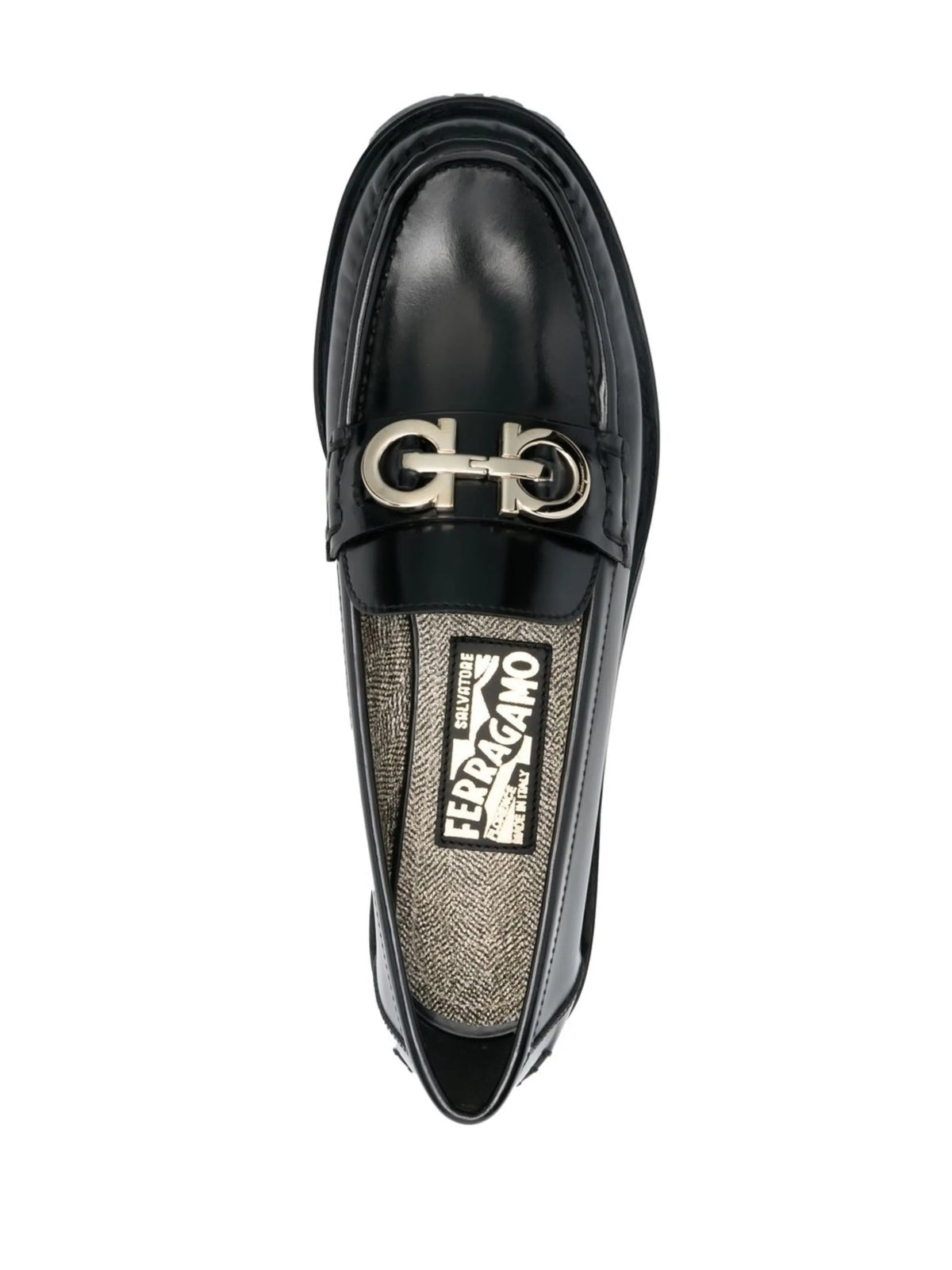 Ferragamo - Ofelia Leather Logo Plaque Loafers