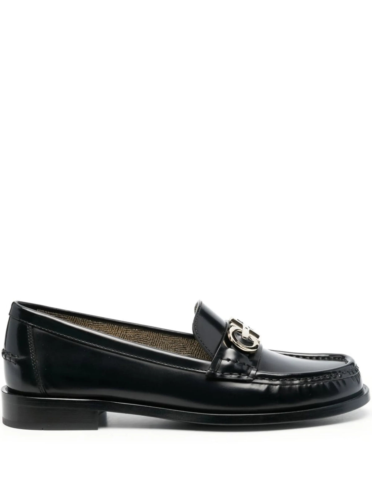 Ferragamo - Ofelia Leather Logo Plaque Loafers