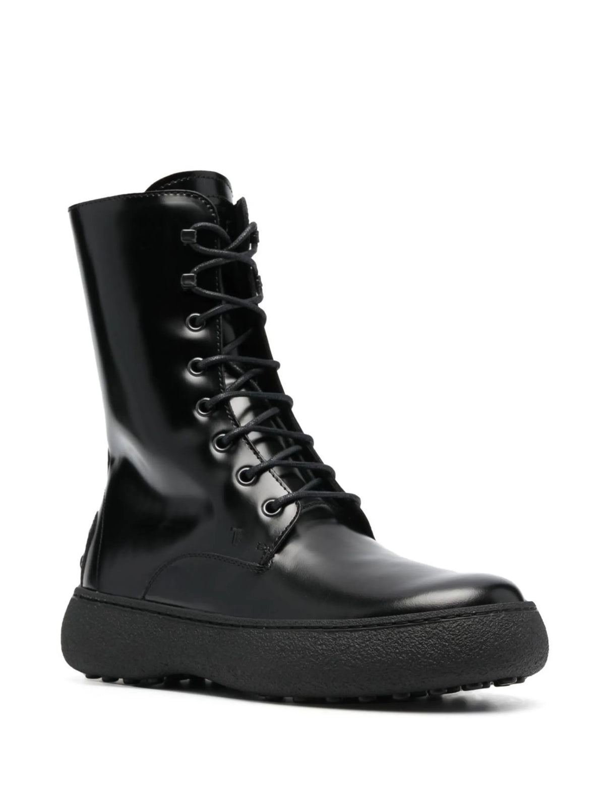 Tod's - Polished Lace-up Ankle Boots