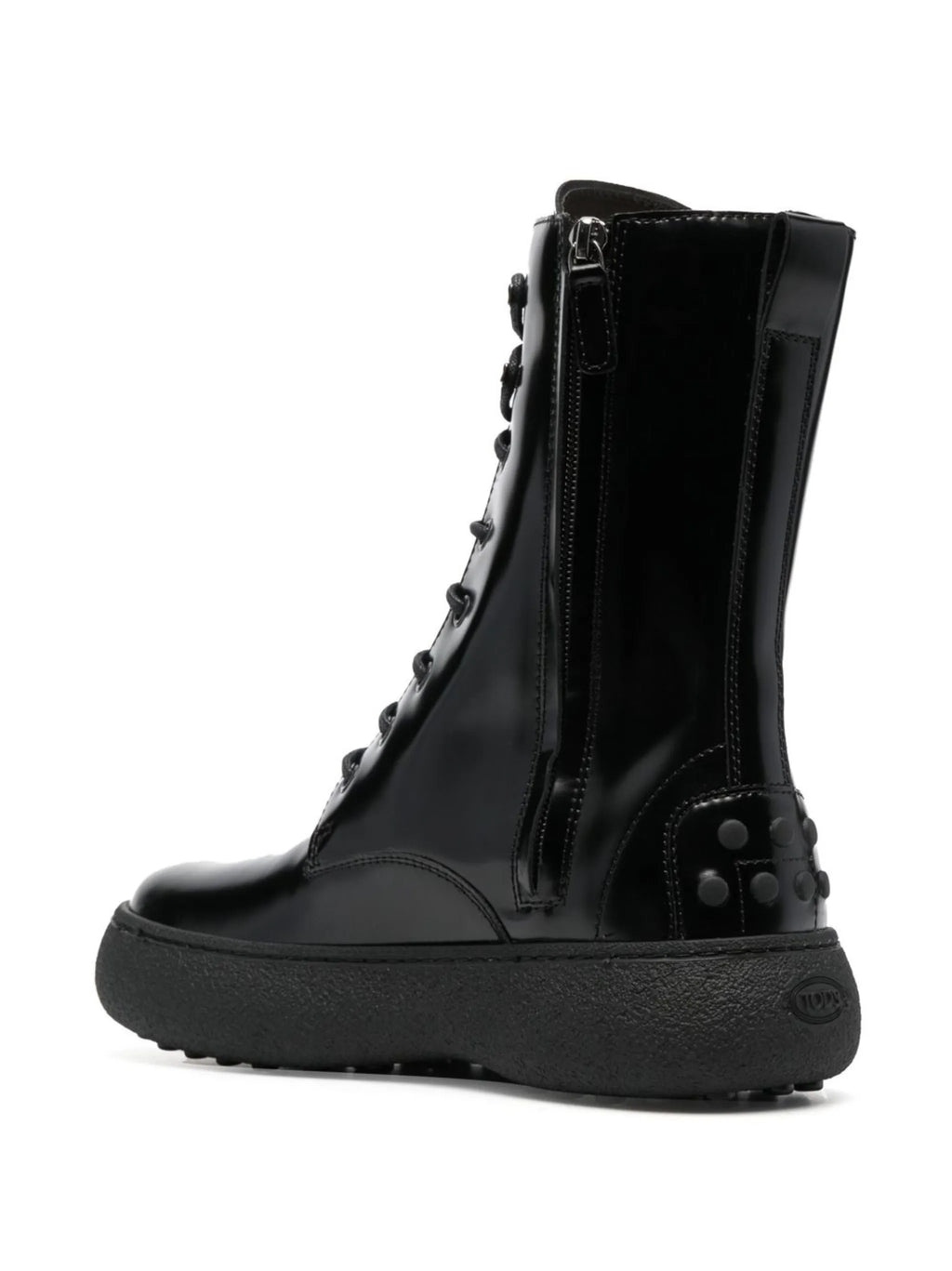 Tod's - Polished Lace-up Ankle Boots