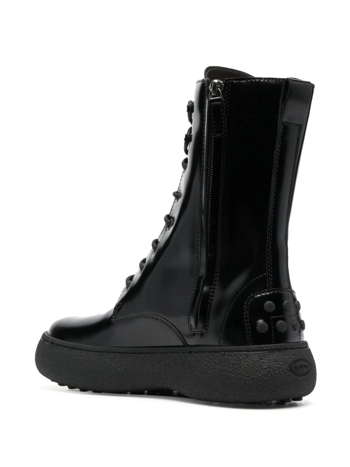 Tod's - Polished Lace-up Ankle Boots