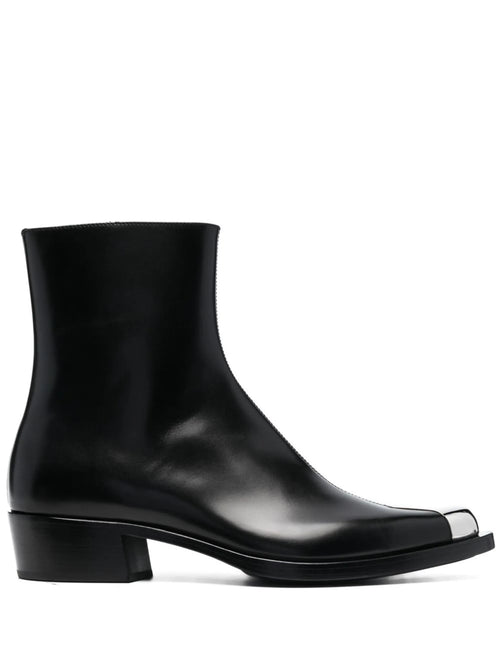 Alexander McQueen - Metal Toecap Ankle Boots