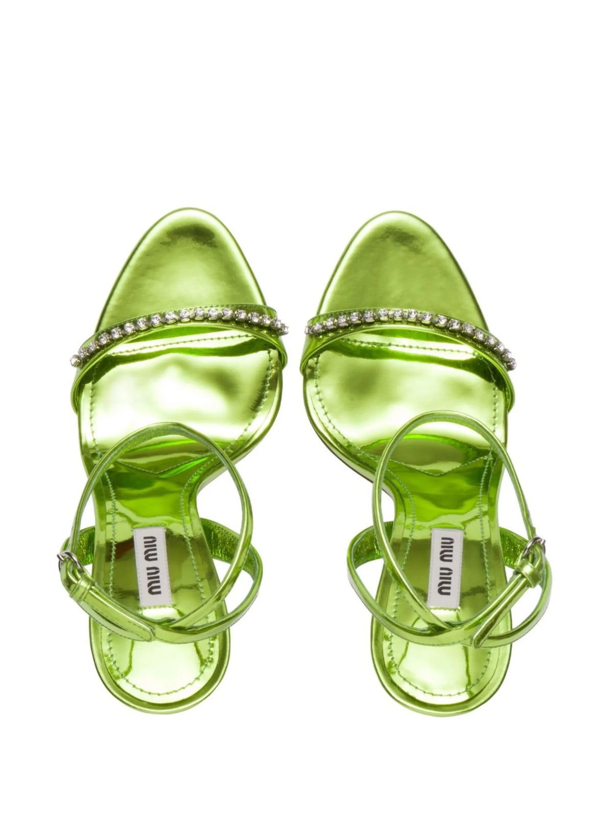 Miu Miu - Metallic Leather Sandals