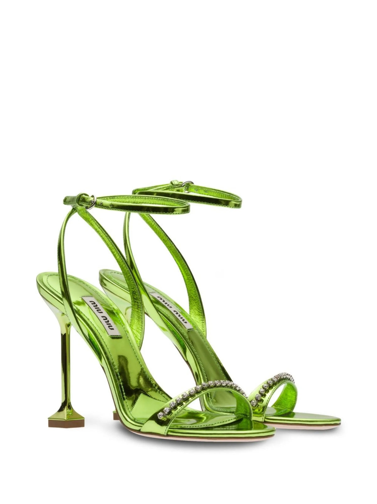 Miu Miu - Metallic Leather Sandals