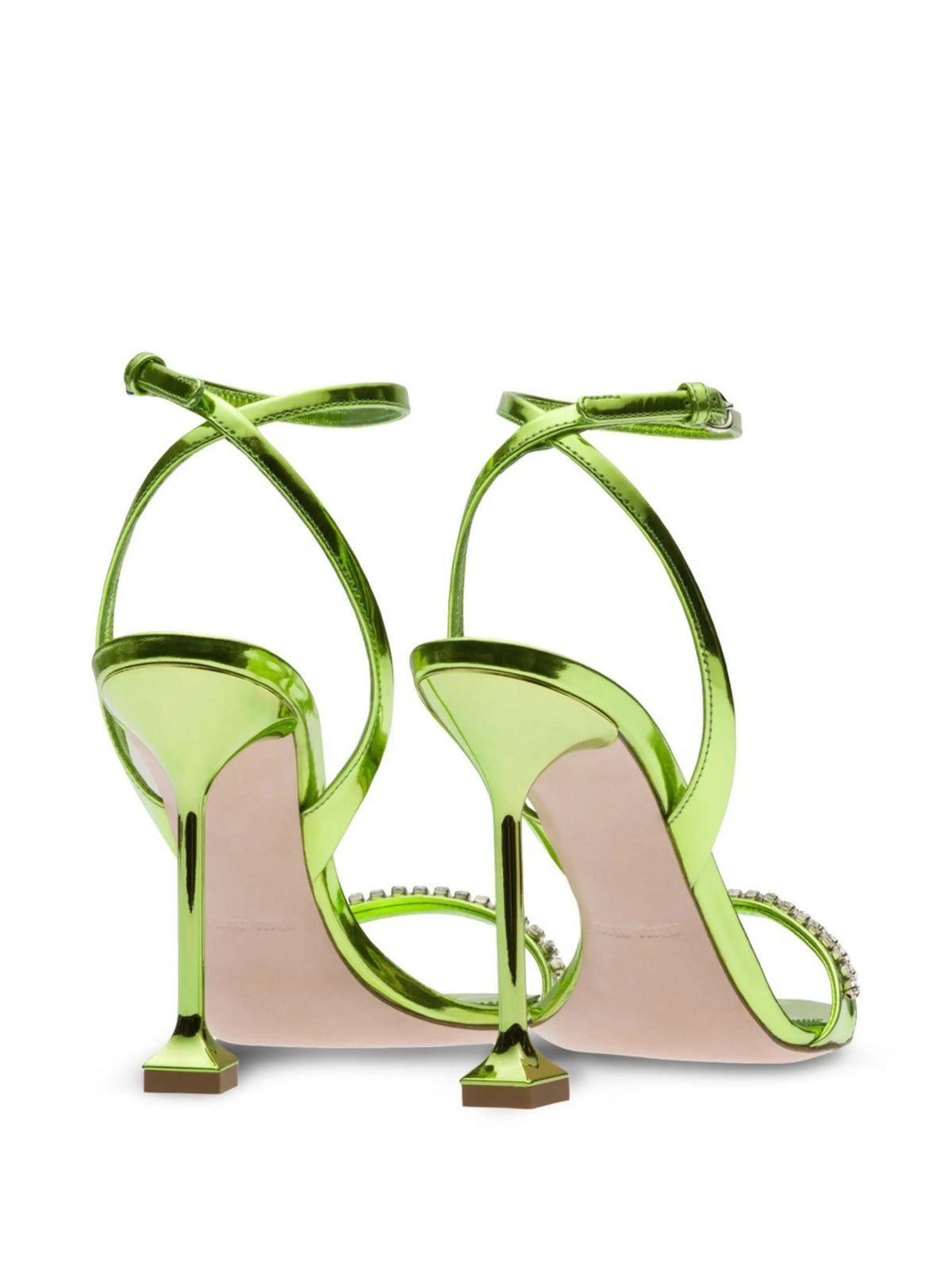 Miu Miu - Metallic Leather Sandals