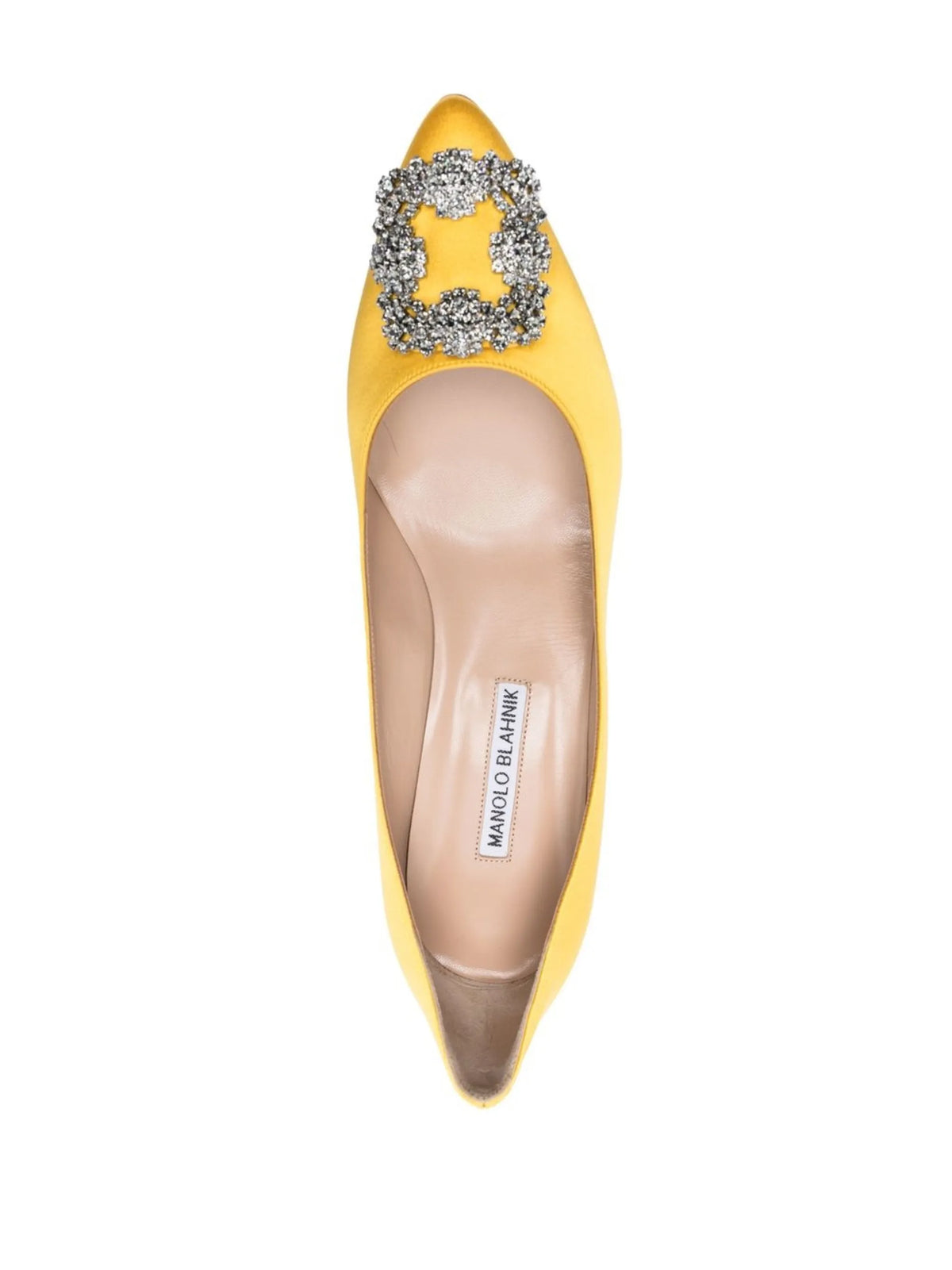 Manolo Blahnik - 50mm Hangisi Crystal Buckle Pumps