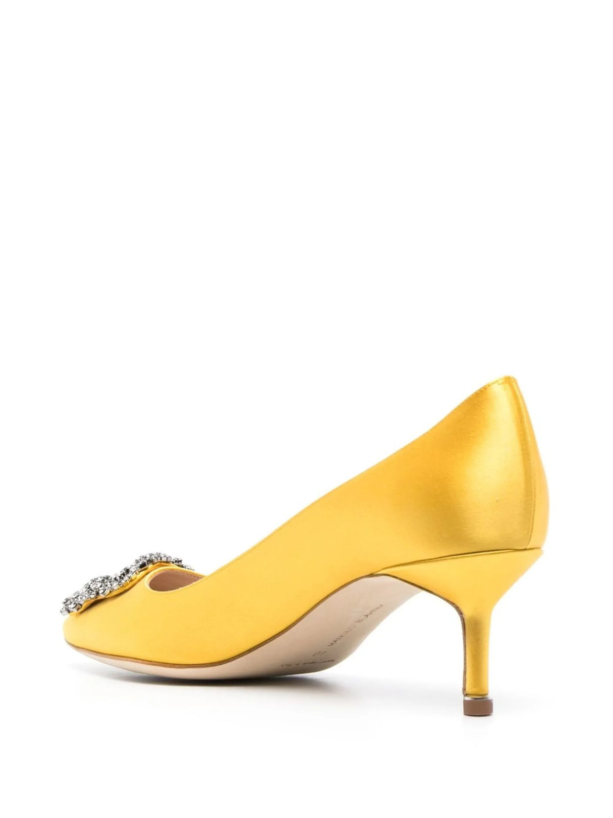 Manolo Blahnik - 50mm Hangisi Crystal Buckle Pumps
