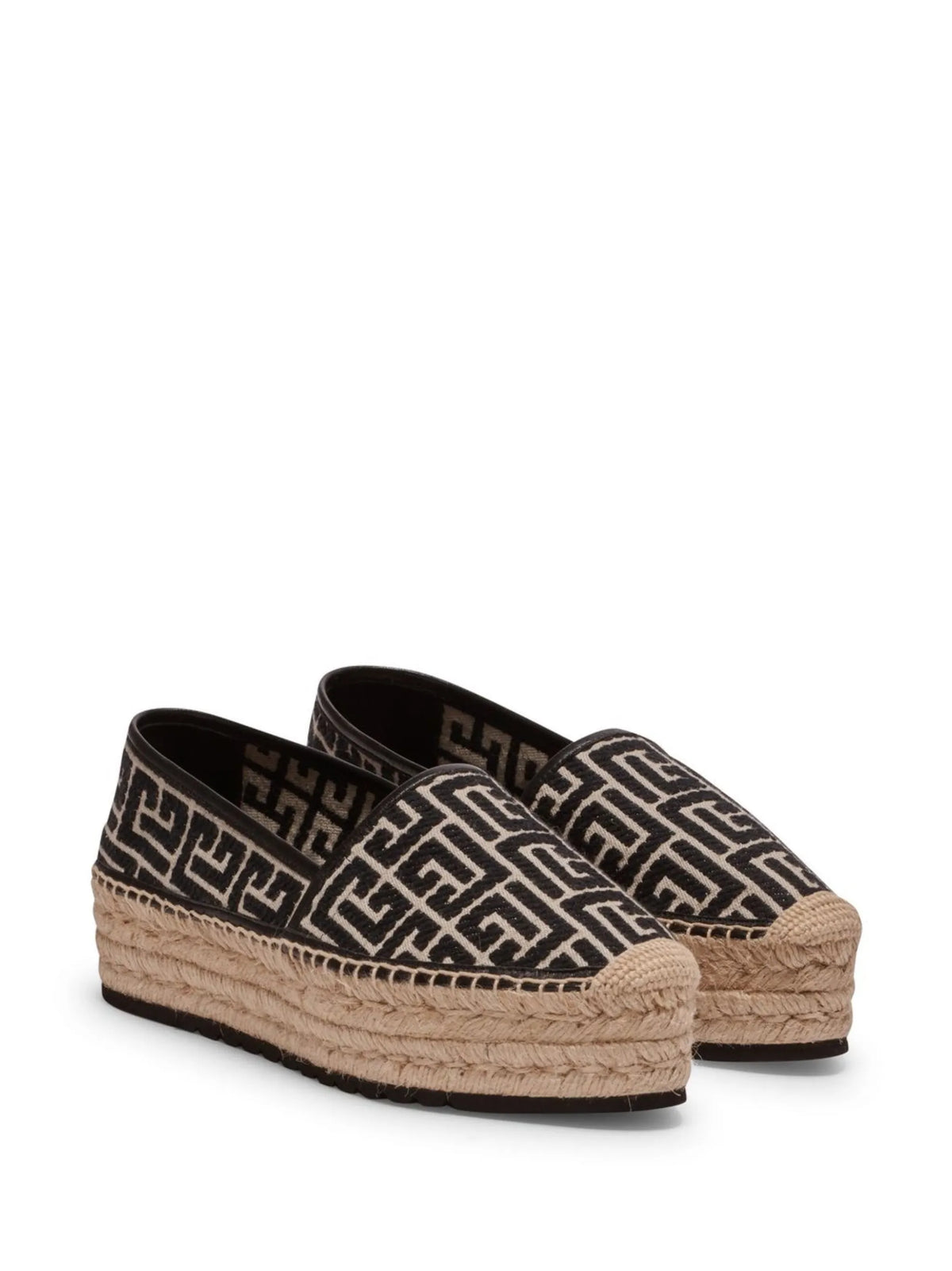 Balmain - Monogram Platform Espadrilles