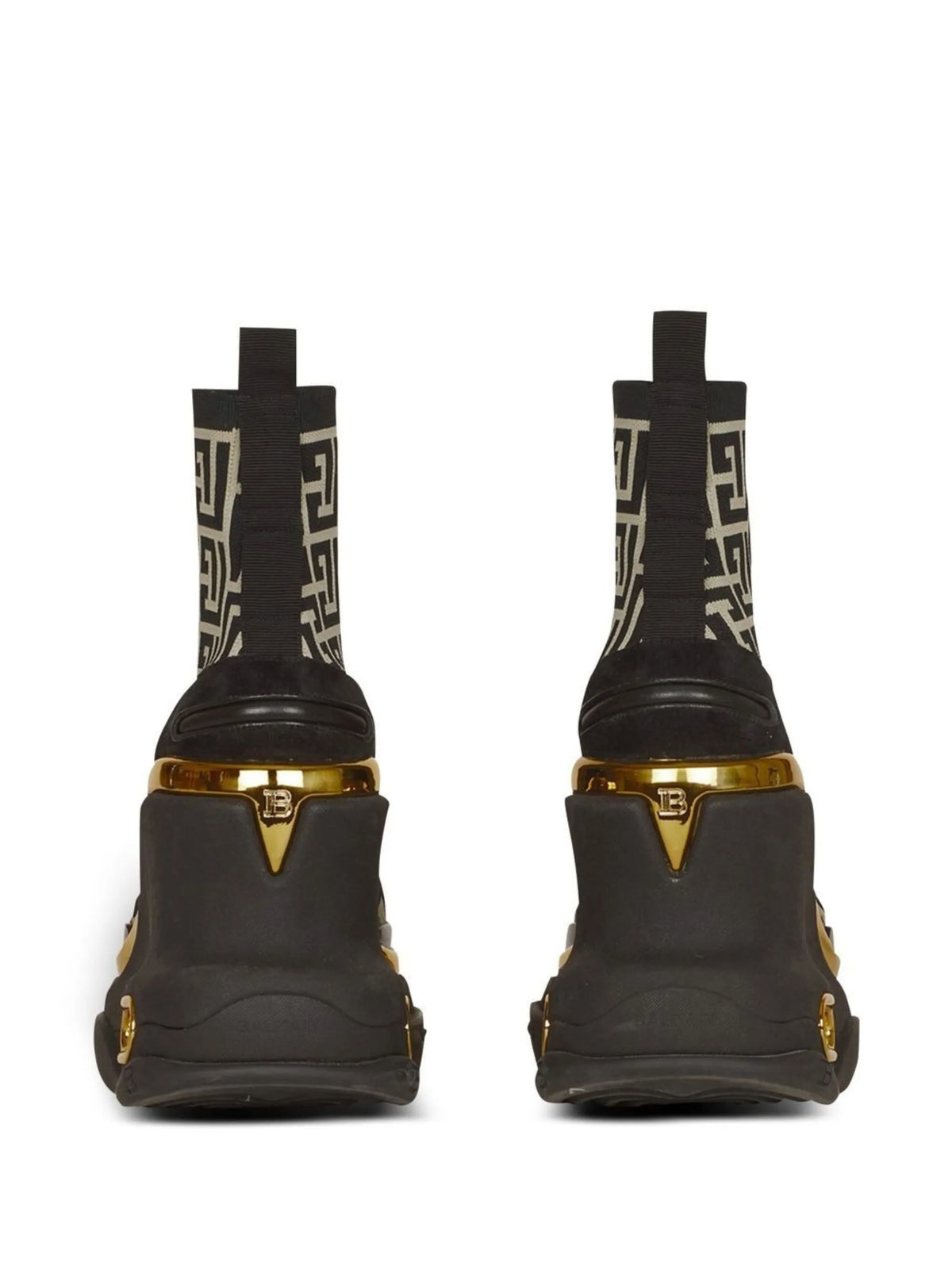 Balmain - B-Bold 120mm Monogram Wedge Sneakers