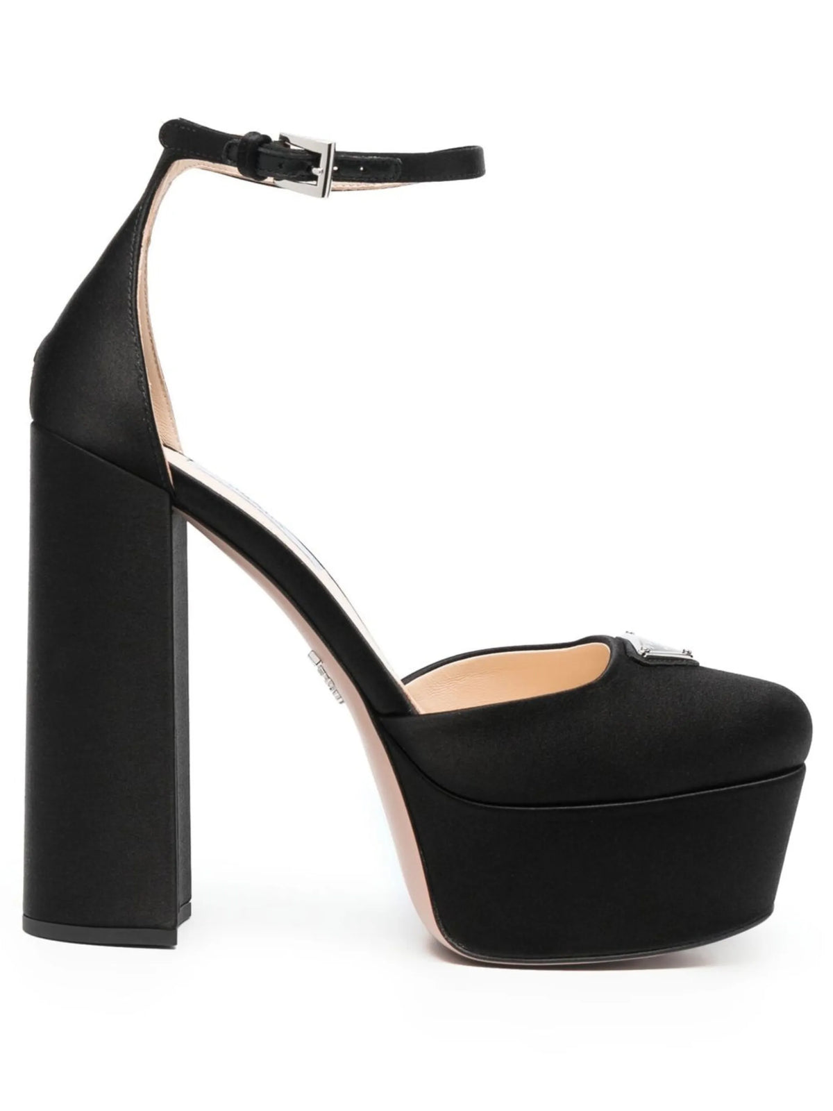Prada - Triangle Logo-plaque Platform Pumps