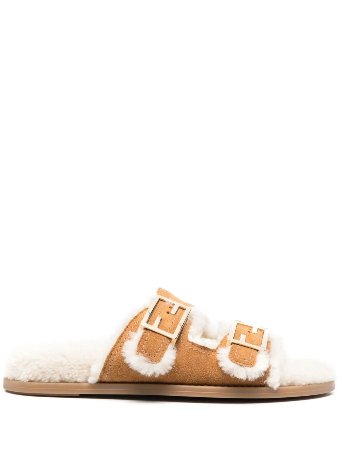 Fendi - Shearling-lined Sandals