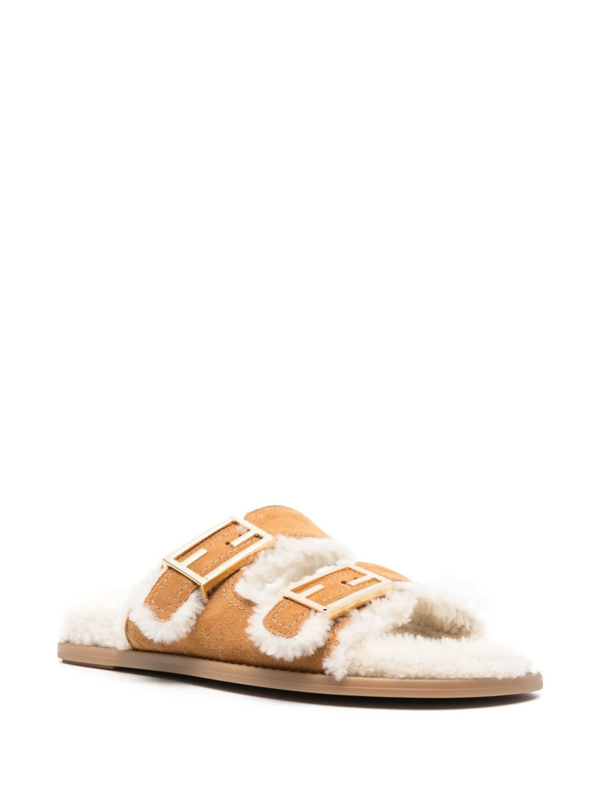 Fendi - Shearling-lined Sandals