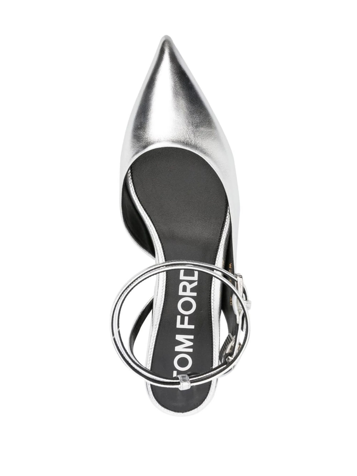 Tom Ford - Padlock Metallic Ballet Flats