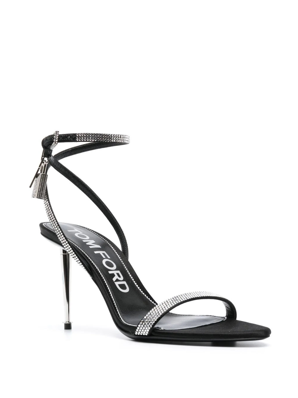 Tom Ford - 105mm Crystal-embellished Sandals - Jet Black