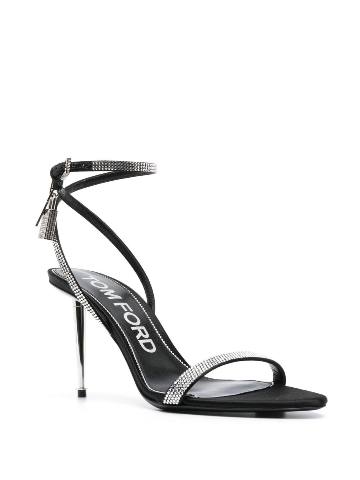 Tom Ford - 105mm Crystal-embellished Sandals - Jet Black