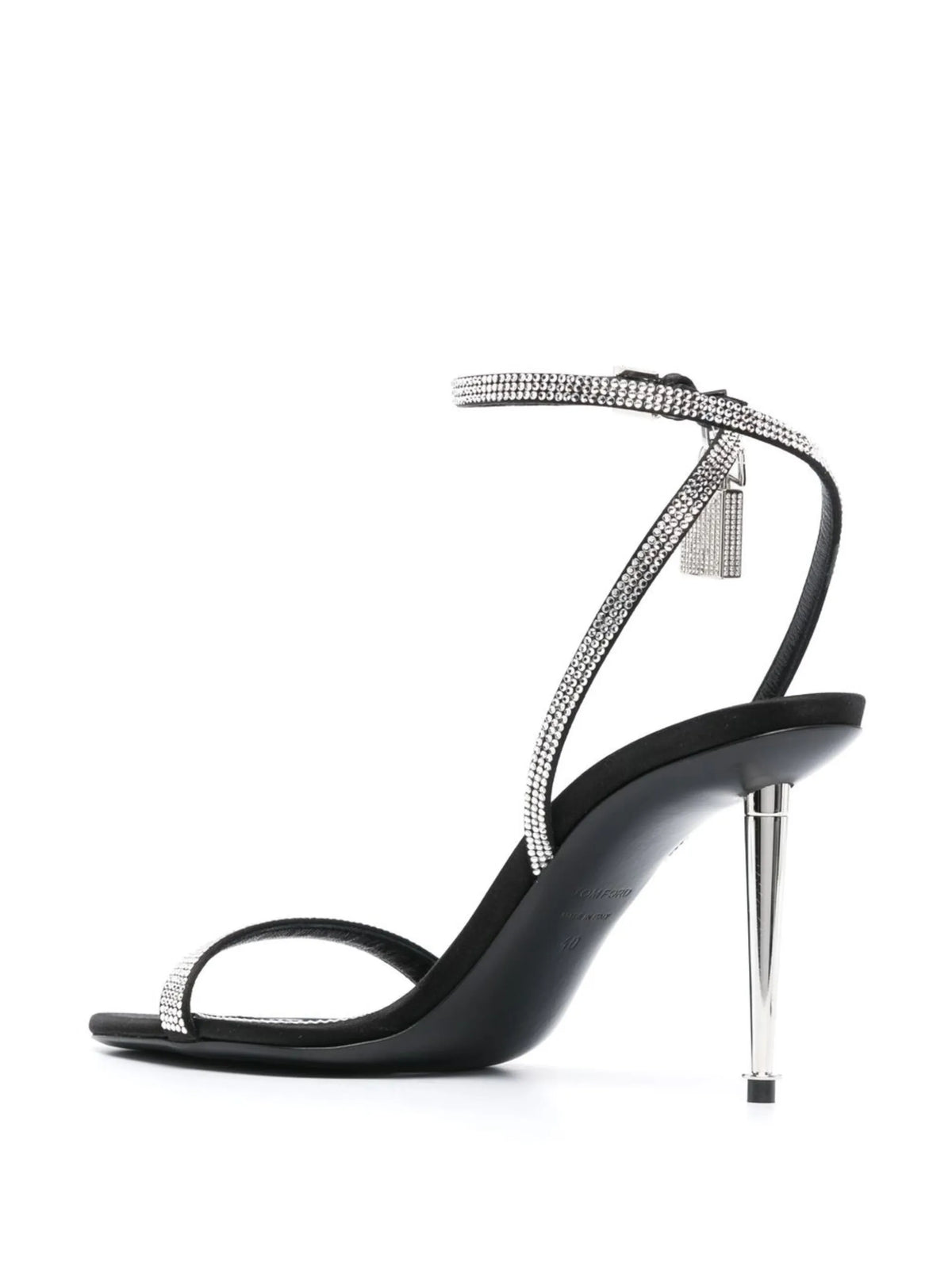 Tom Ford - 105mm Crystal-embellished Sandals - Jet Black