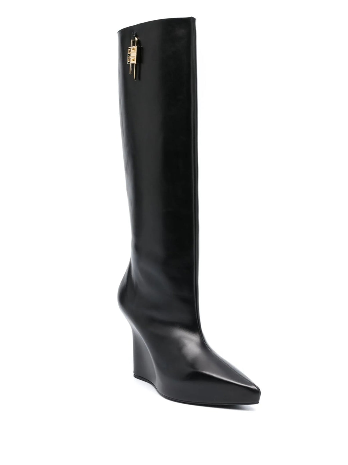 Givenchy - Lock 110mm Wedge Knee-high Boots