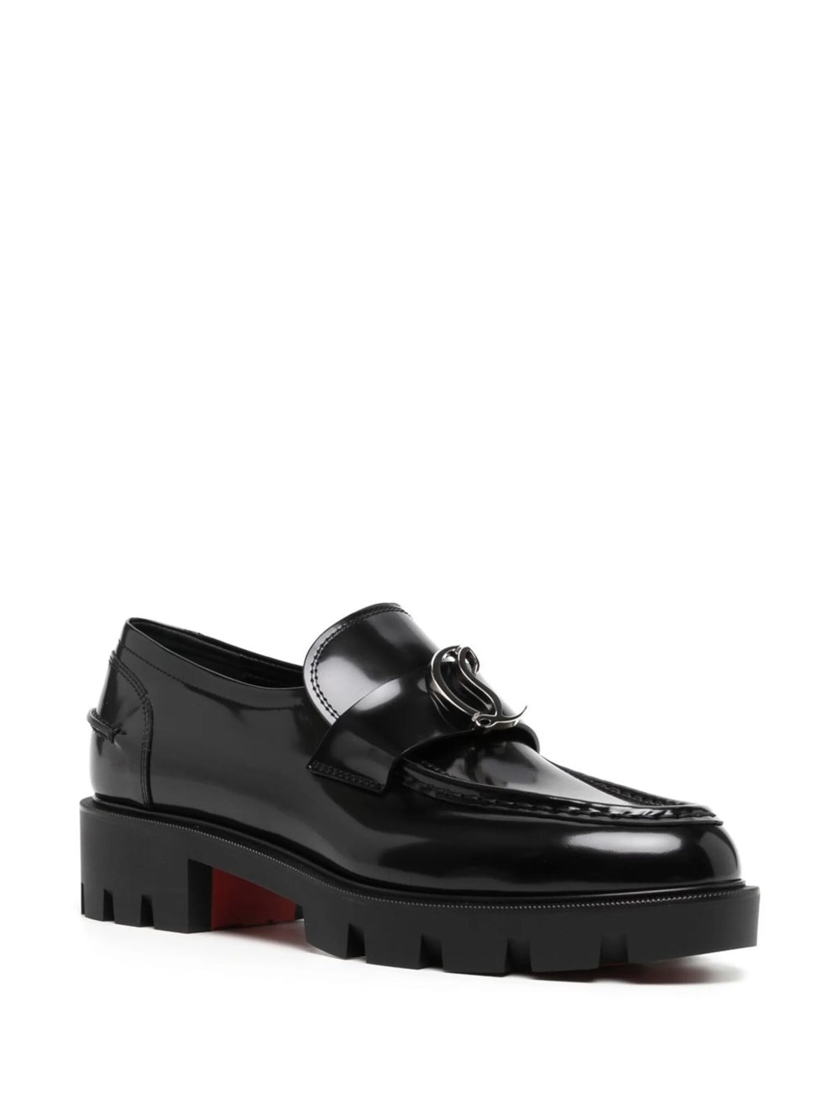 Christian Louboutin - Moc Chunky-soled Leather Loafers