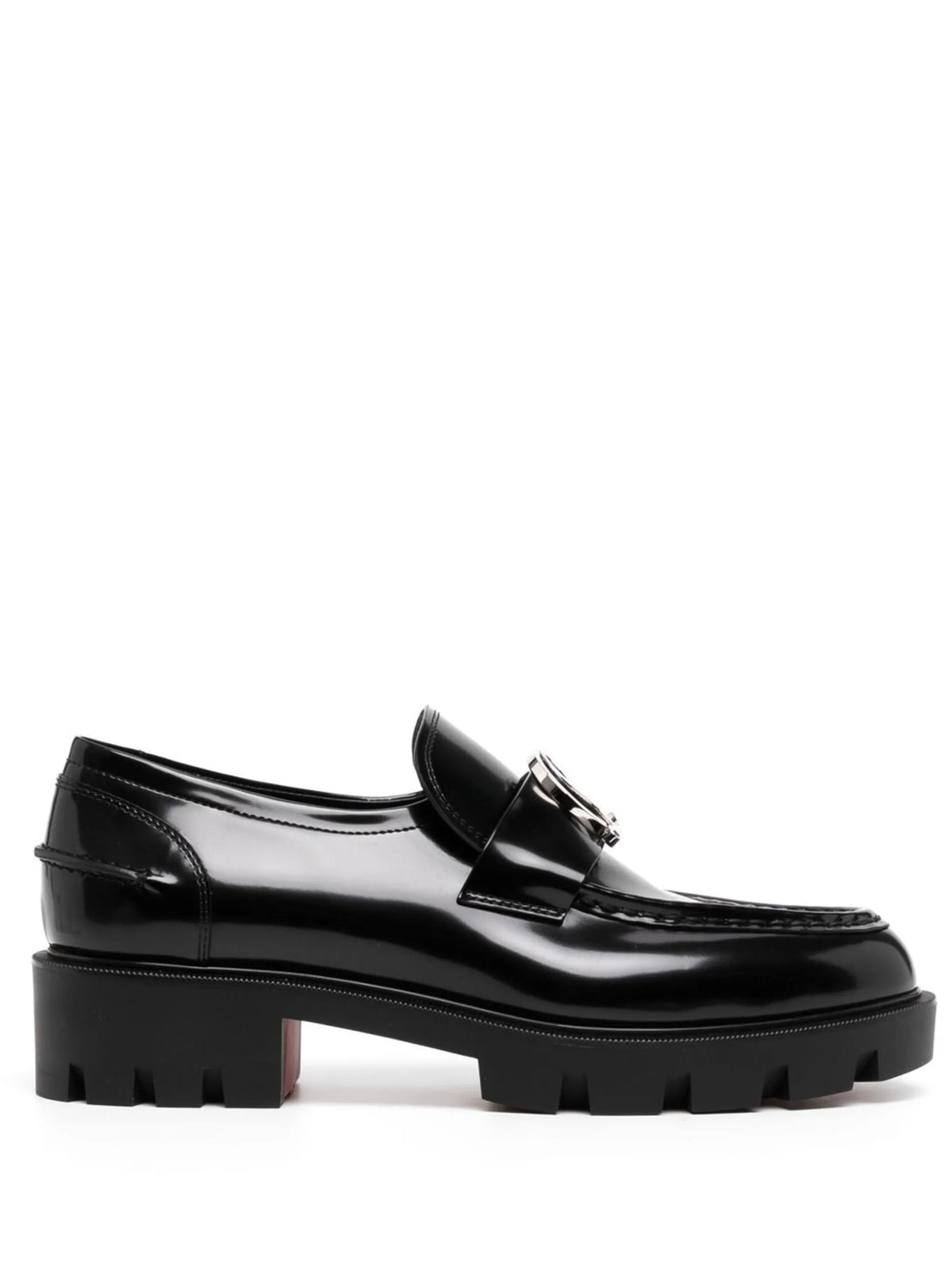 Christian Louboutin - Moc Chunky-soled Leather Loafers