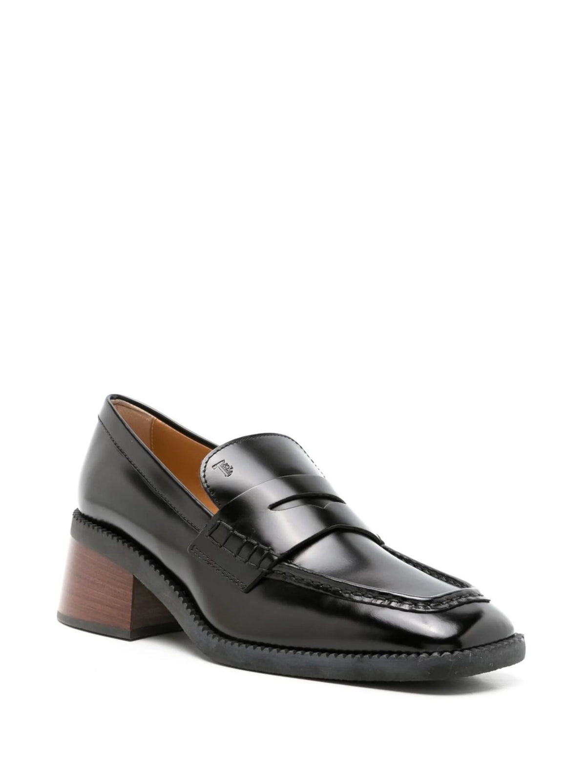 Tod's - Square-toe Heeled Loafers